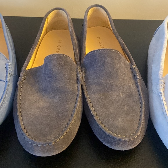 M. Gemi blue leather&suede felize moccasin loafers size 9.5/10 US 3 available - Picture 2 of 16